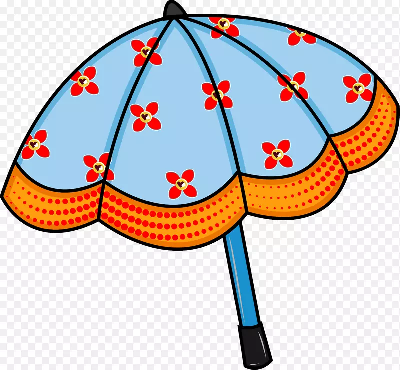创意卡通雨伞png图