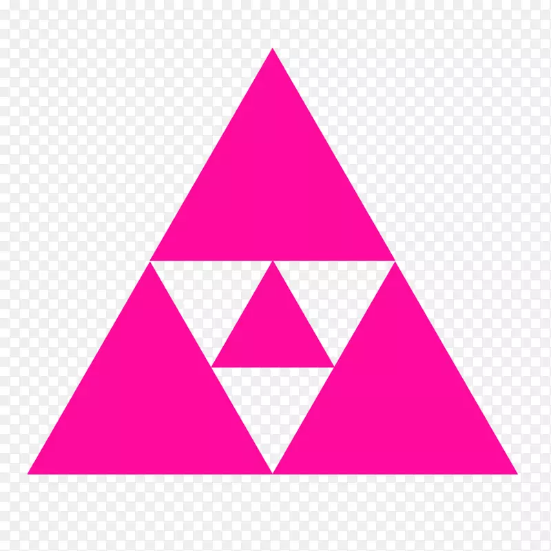 粉色白色正三角形数个