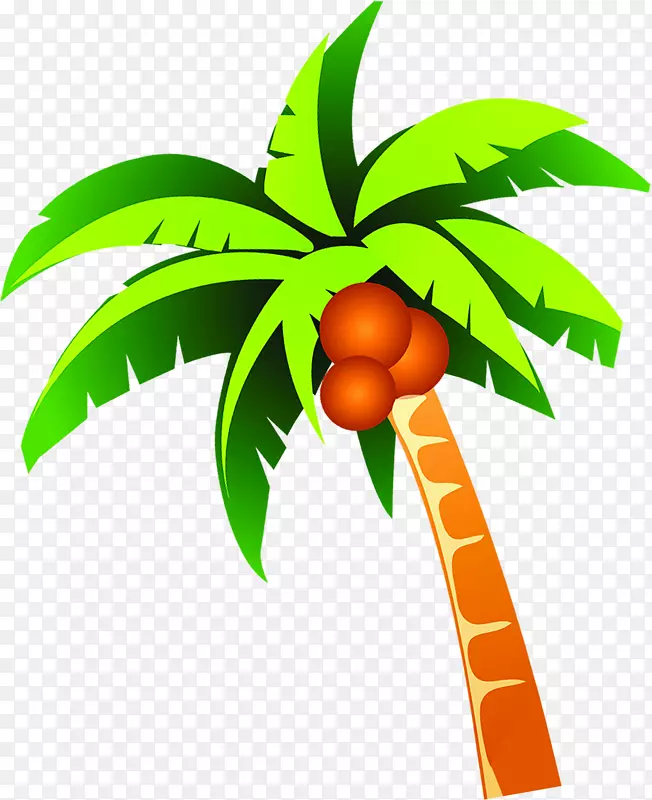 夏季活动海报绿色植物椰子树