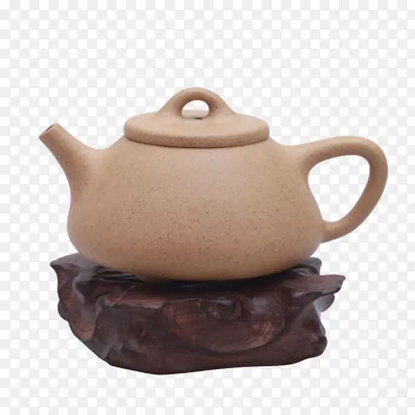 紫砂壶-宜兴手工段泥茶壶石瓢茶