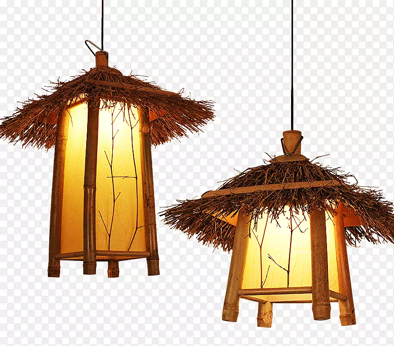 中式怀旧餐厅鸟笼灯