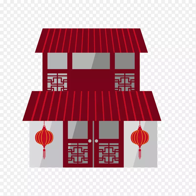 卡通中式房屋设计