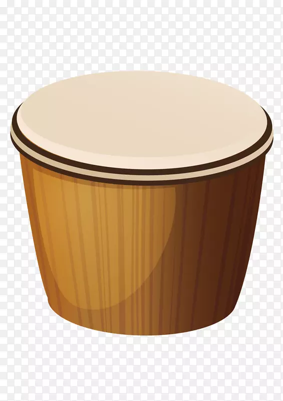 矢量图棕色的木桶