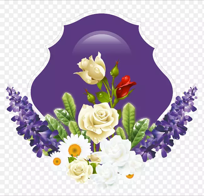 紫色玫瑰花素材背景
