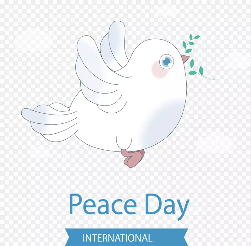 卡通和平日和平鸽