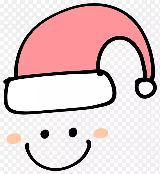 粉色的圣诞帽