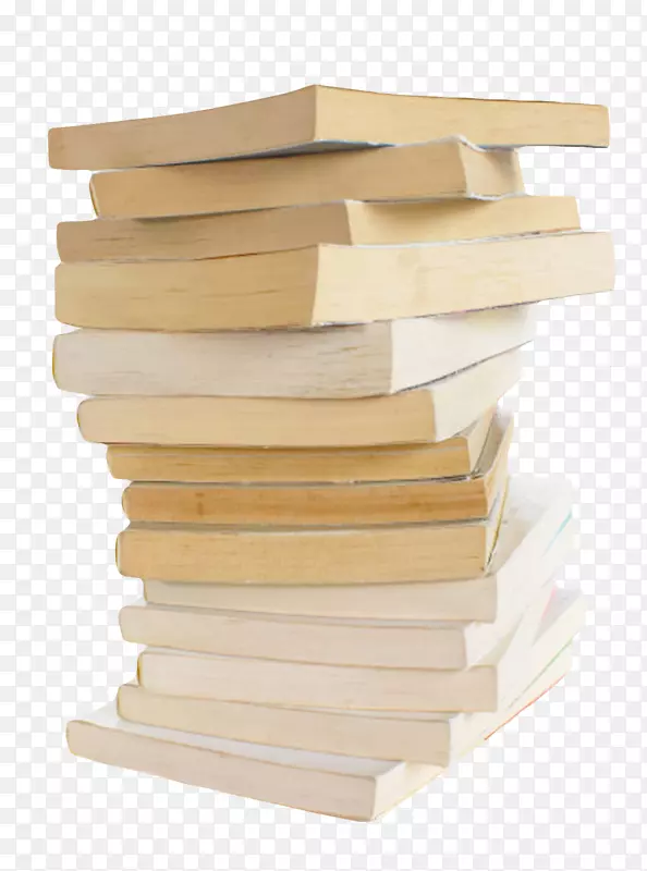 棕色排列不整齐的堆起来的书实物