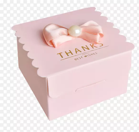 粉色甜美系喜糖包装盒