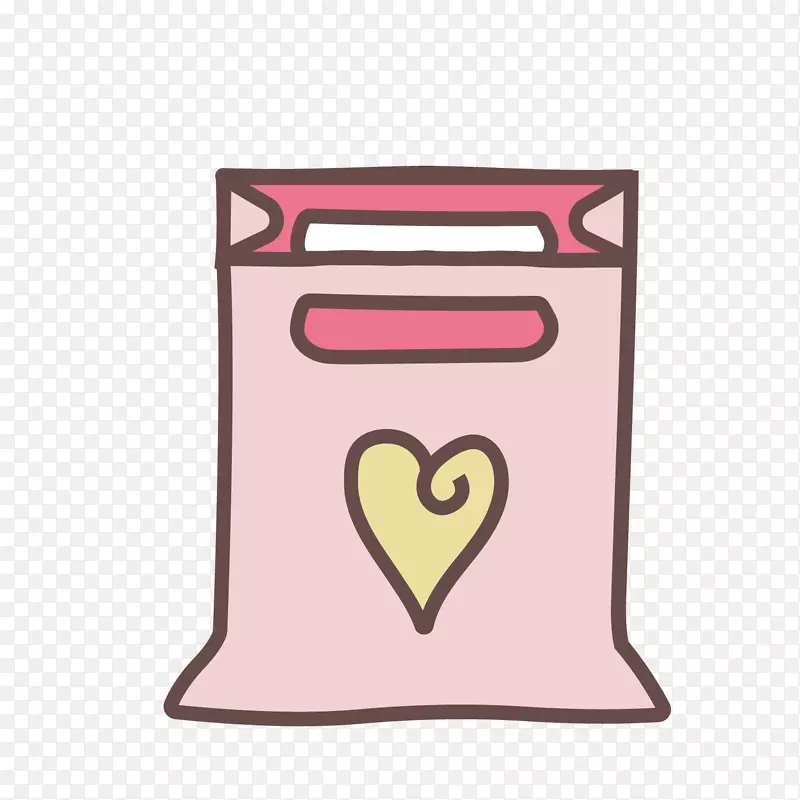 粉红色的可爱包装袋