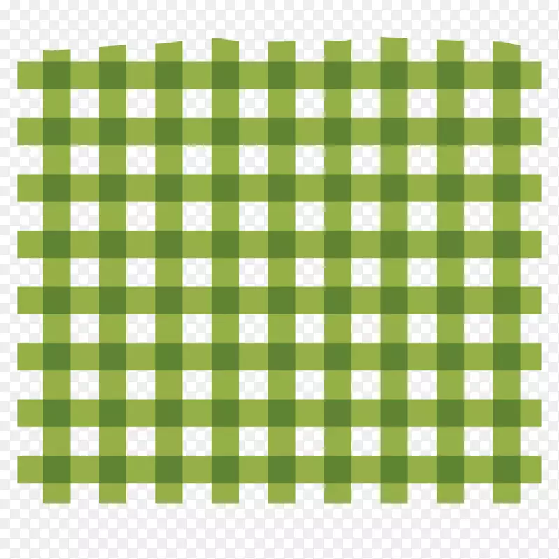 绿色的千鸟格桌布矢量素材