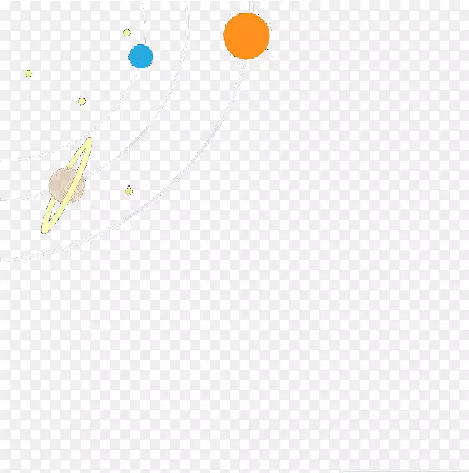 卡通插画星球轨道PNG