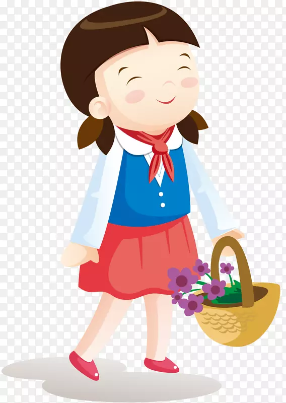 手绘卡通女孩素材PNG图片素材下载_图片编号qnvgozeq-免抠素材网