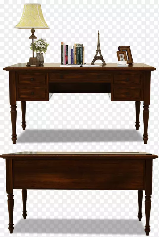 木制典雅复古书桌