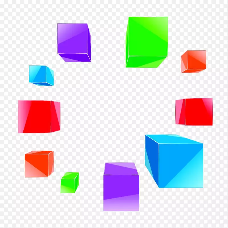 立方体插画