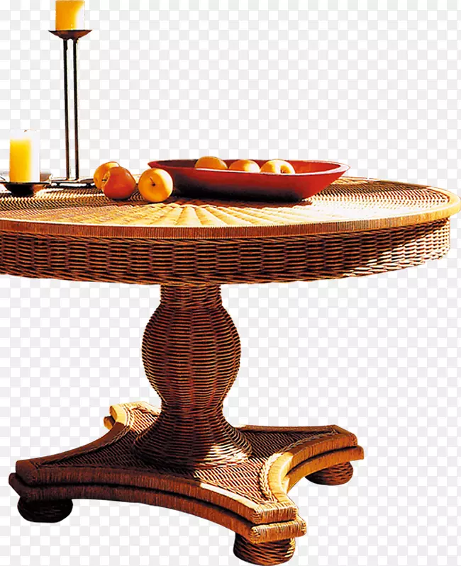高清摄影黄色的木桌水果