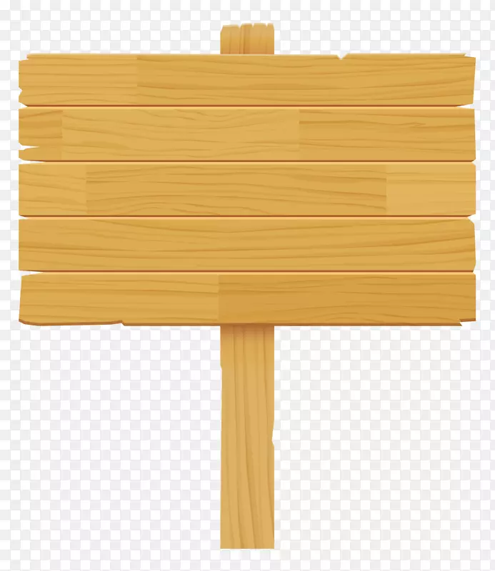 清新木板标牌矢量素材