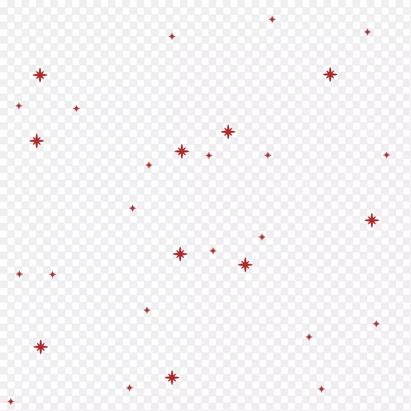 卡通红色星星点点矢量图