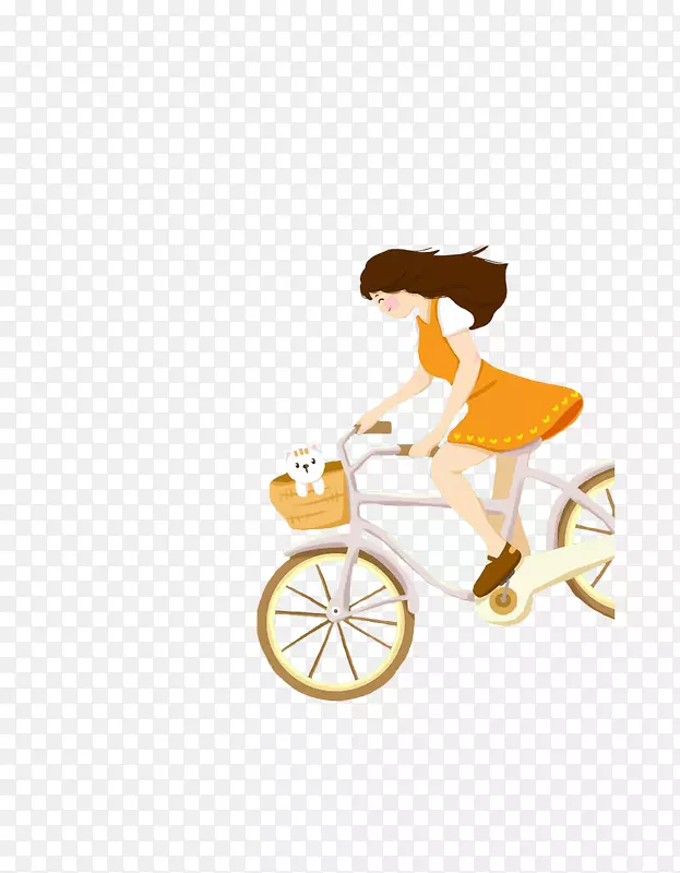 小女孩骑车子