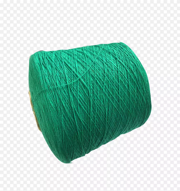 实物深绿色棉纱线