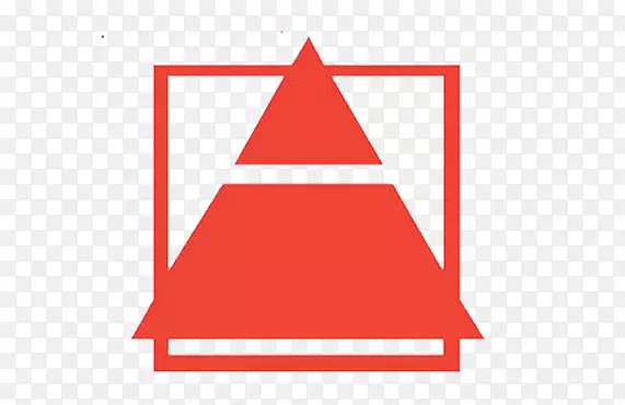 大红色三角形