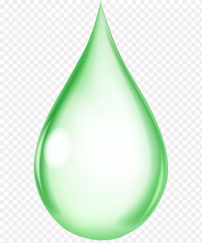 绿色清新水滴效果元素