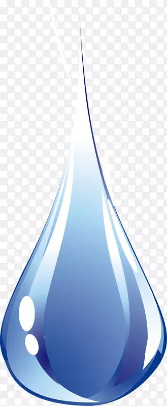 卡通蓝色泪水图案