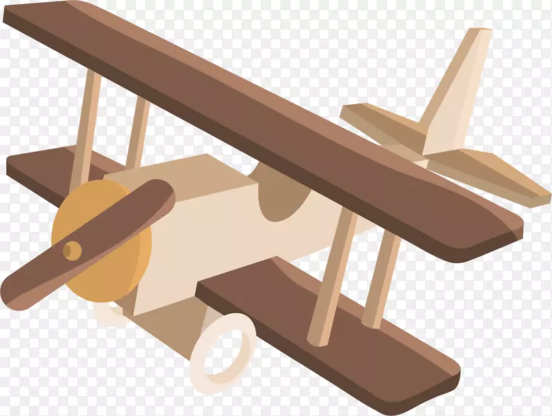矢量图木质飞机模具