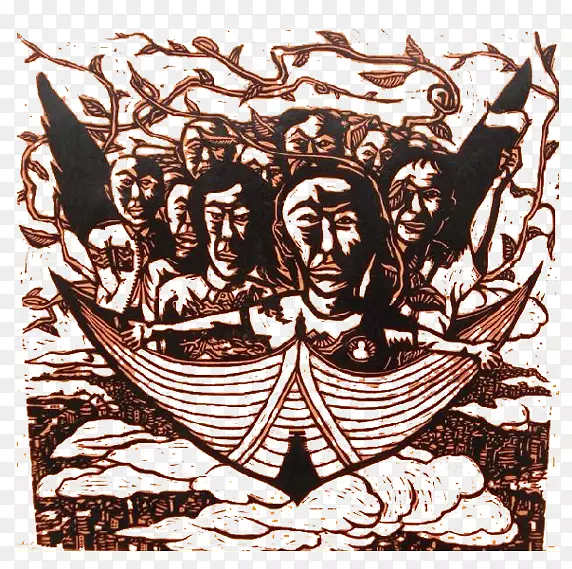 乌托邦理想国木版画