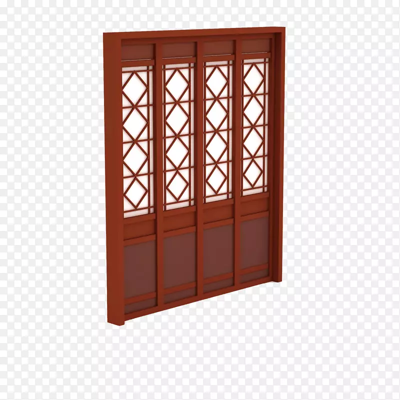 古典红色家具中国风门框
