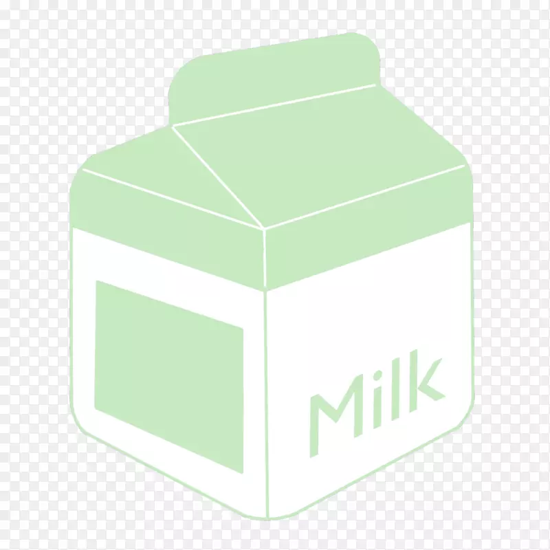 蒸汽波风格手绘牛奶包装盒