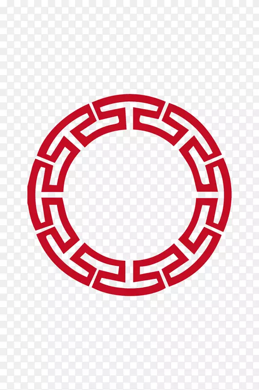 圆形中国风传统元素边框装饰