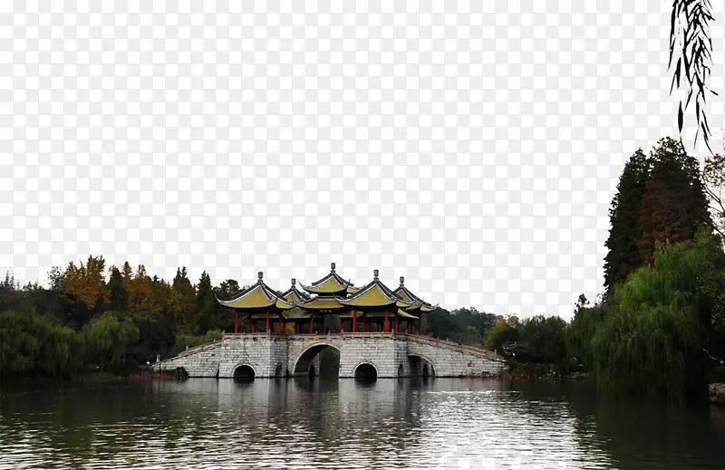 扬州五亭桥风景照