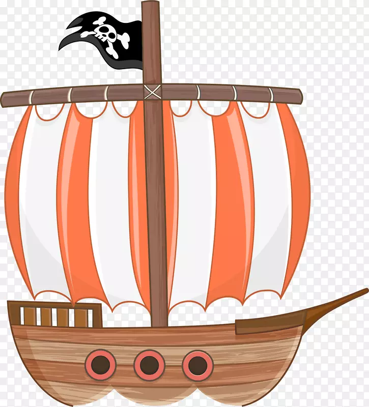 彩色海盗船设计图