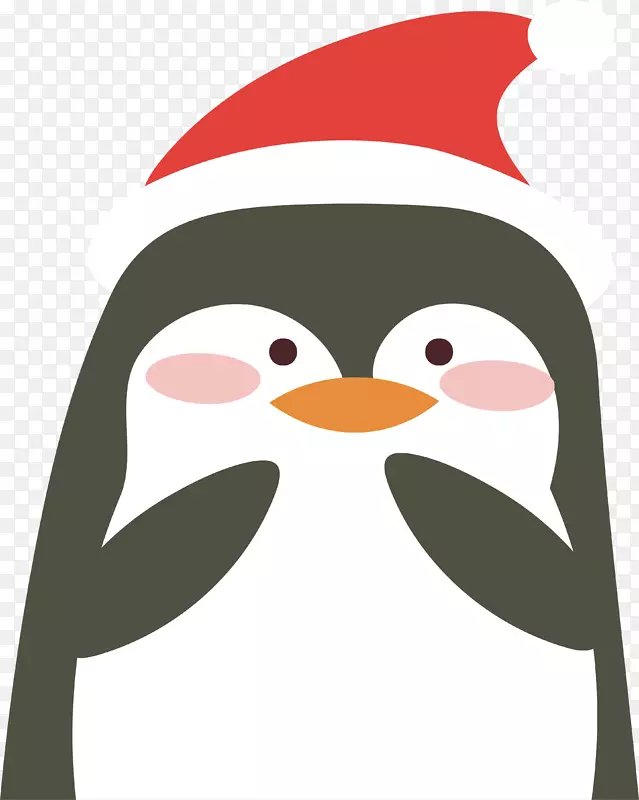 卡通圣诞小企鹅设计