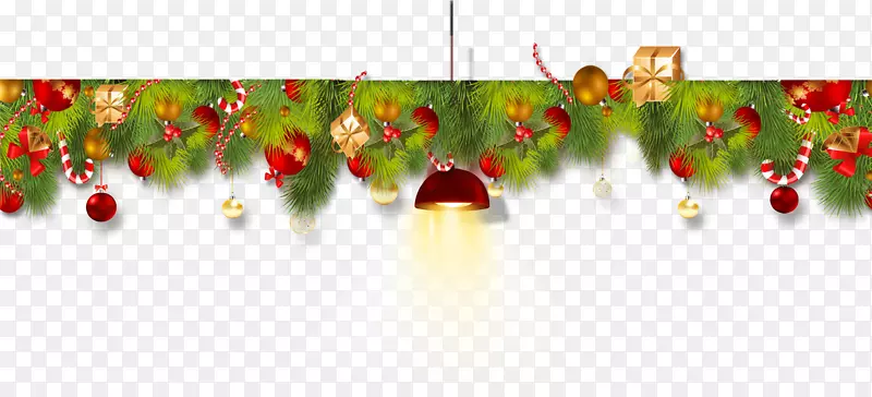 圣诞节圣诞树吊灯