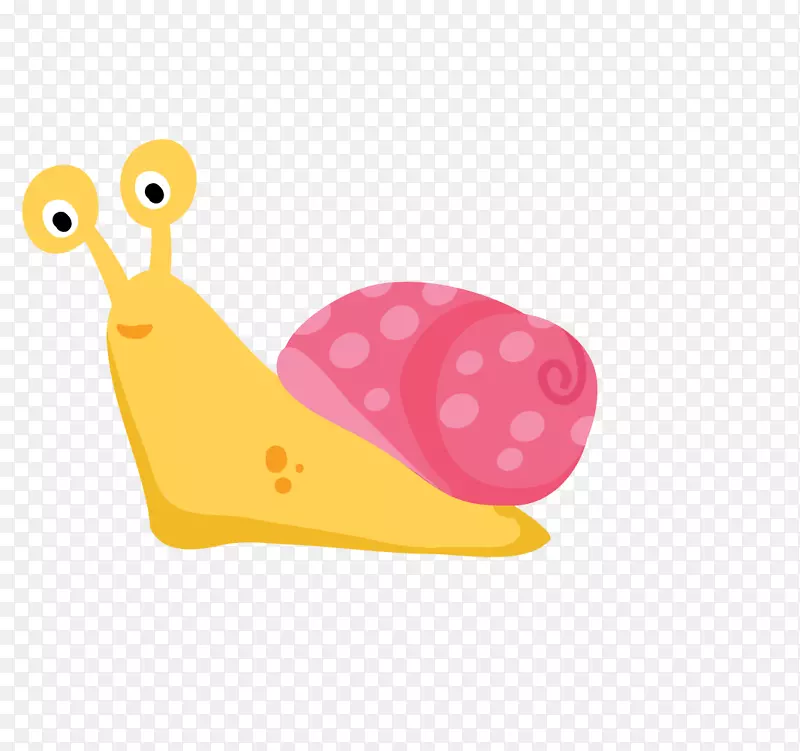 卡通可爱小动物装饰动物头像蜗牛