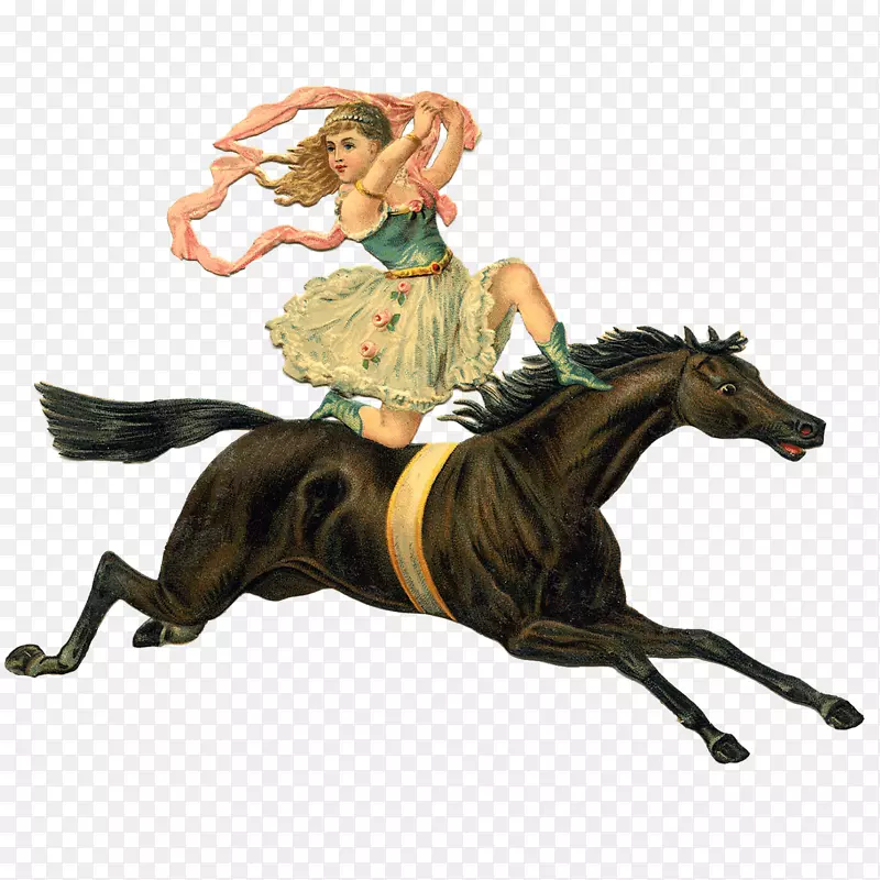 骑马的少女