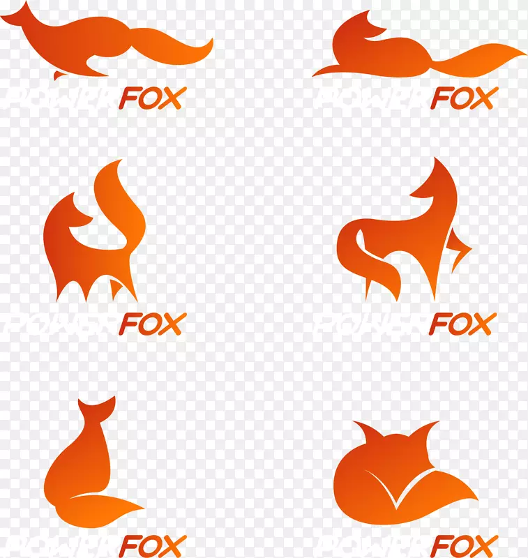 矢量各种形态狐狸设计元素