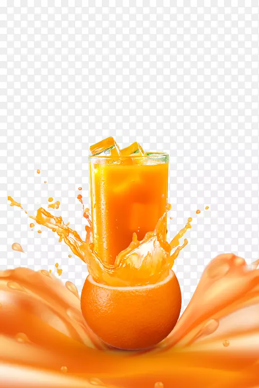 夏季水果橙子橙汁饮料