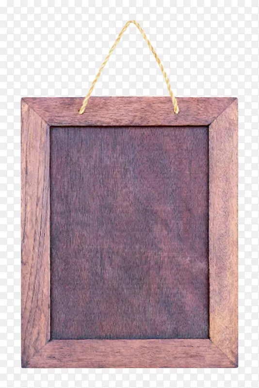 木质纹理镶嵌挂着的木板实物