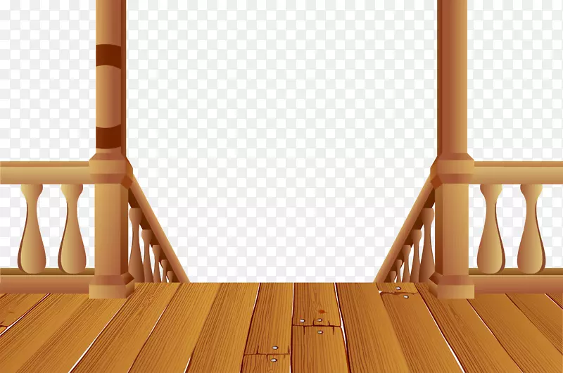 黄色木质地板