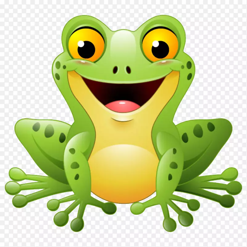 动物绿色小青蛙旅行青蛙png