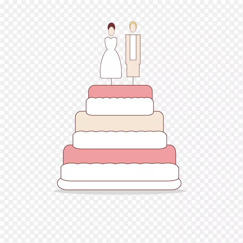 婚礼蛋糕矢量图标