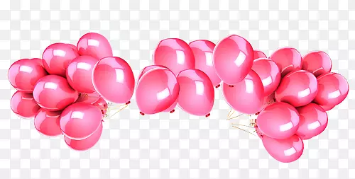 气球装饰元素粉红色系少女心