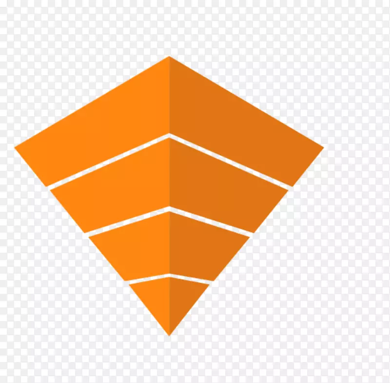 四层橘色金字塔