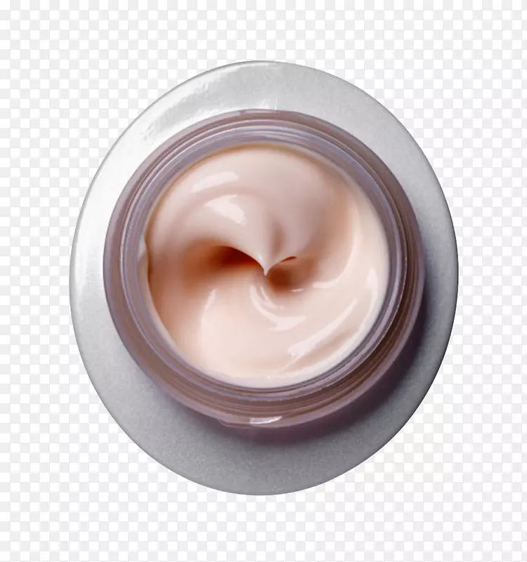 化妆品面霜实物俯视图