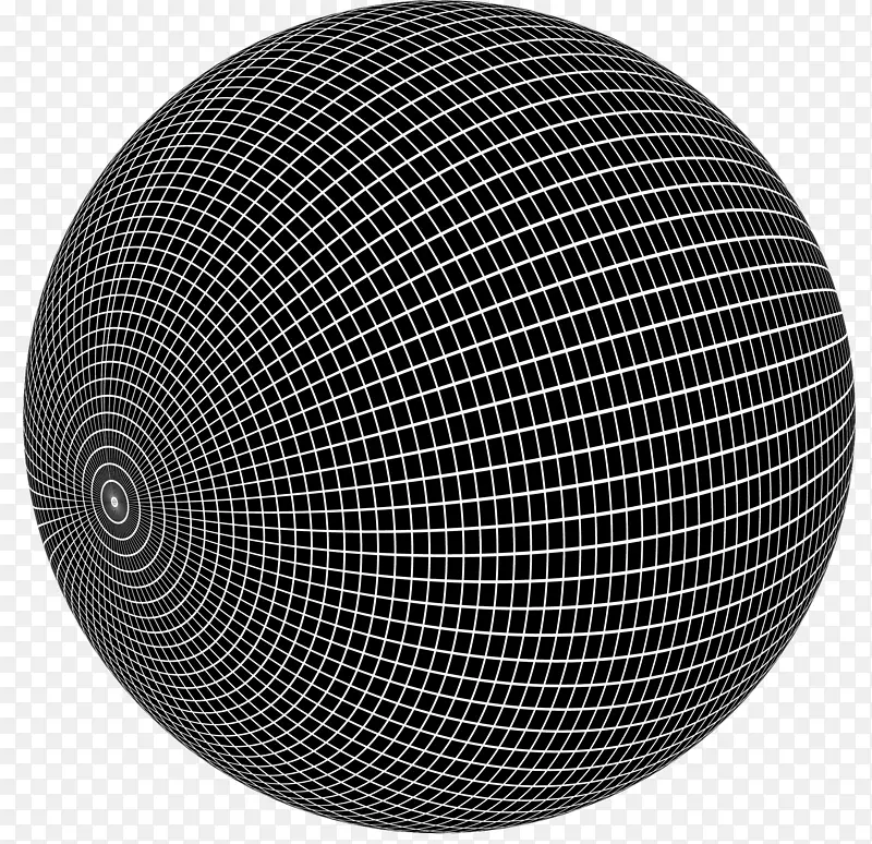 线条向心矢量网状球体