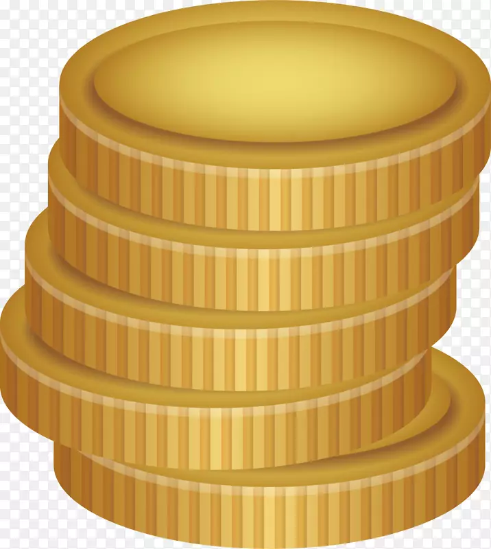 一堆金币