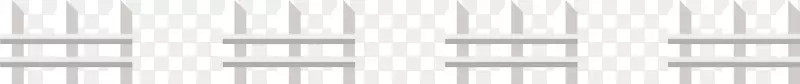 四个均匀分布的扁平化白栅栏矢量