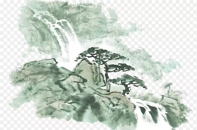 中国风山水图案素材